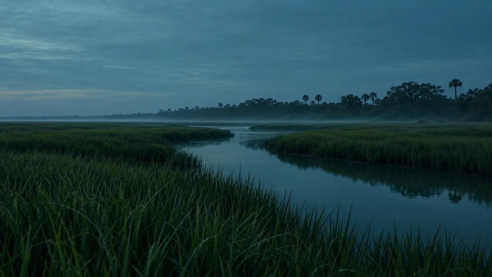 Tidal creek and marsh habitat
